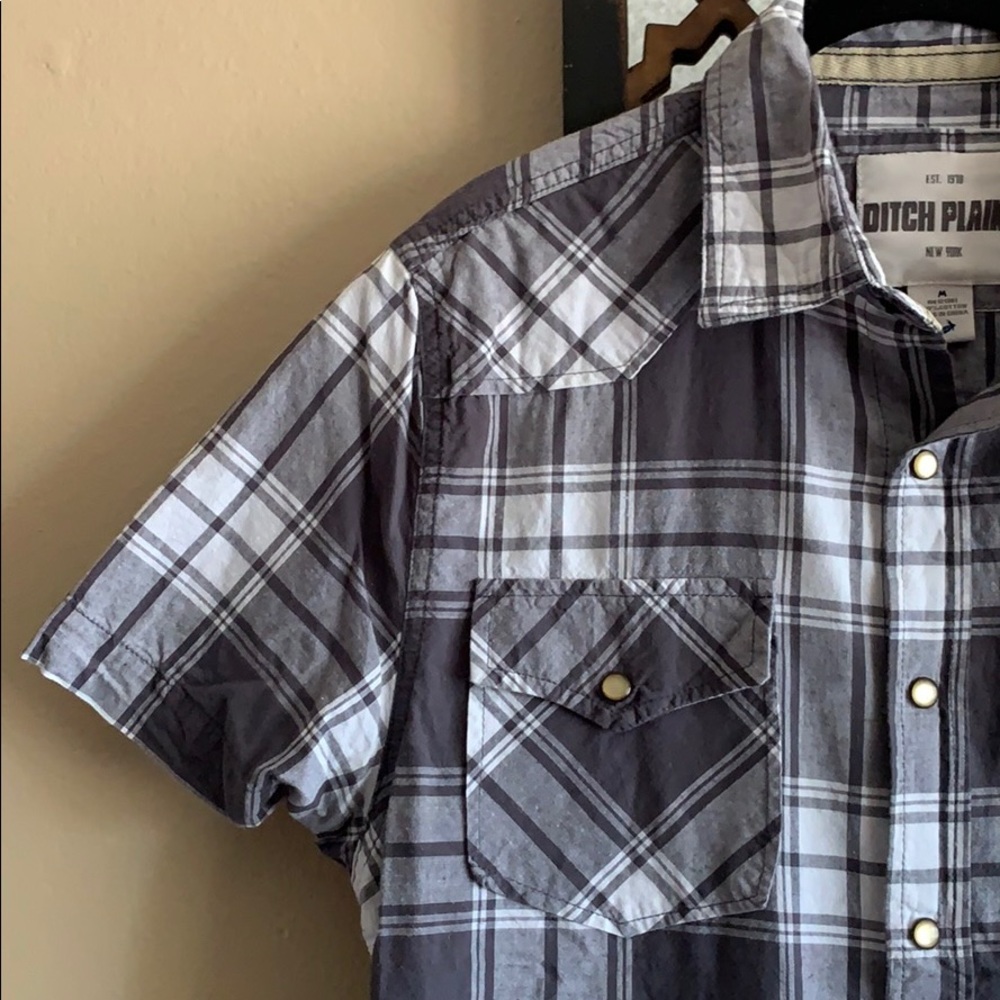 DITCH PLANS NY Western Paid Snap Down Shirt